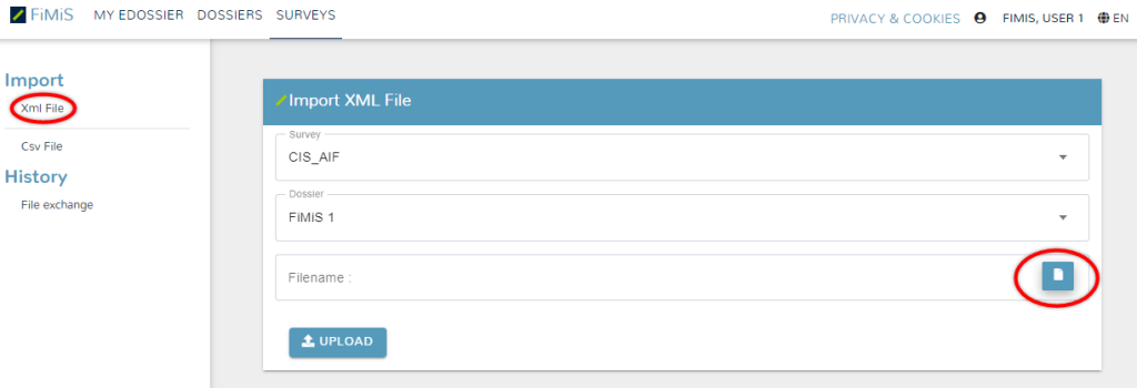 FiMiS 1 - Import xml-file