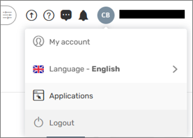 Printscreen Oodrive: select 'Applications'