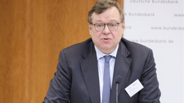 Jean-Paul Servais, de voorzitter van IOSCO en van de FSMA geeft keynote speech tijdens een internationale conferentie in Frankfurt