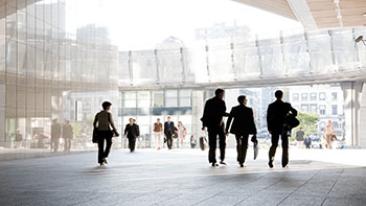 People walking