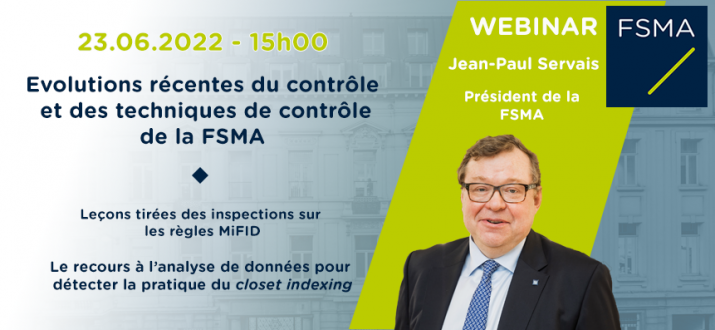 Webinaire : Evolutions récentes dans le cadre du contrôle et des techniques de contrôle de la FSMA