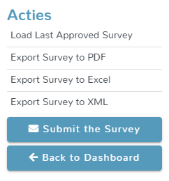 Acties - Submit the survey