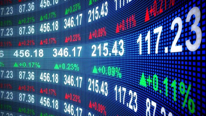 Suspension of a share: stock exchange data on an LED display