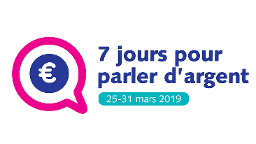 Wikifin : le logo de la Semaine de l'argent en 2019 (7 jours pour parler d'argent)