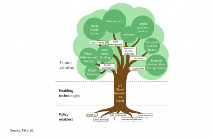 Schematic representations of the FinTech contact point