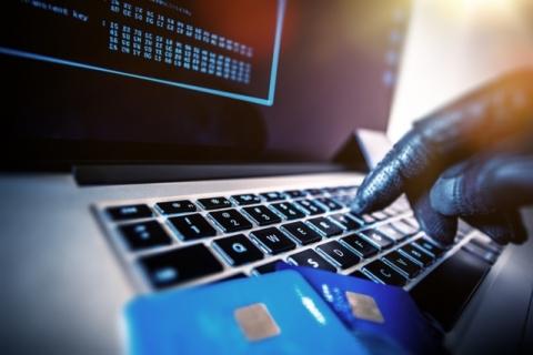 Cloned firm: a fraudster uses a stolen credit card and laptop